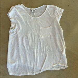 Joie White T-Shirt with Pocket